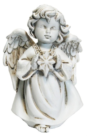 Ангелочек со звездочкой L11W8H15см антик 626425/А027 Ангелочек со звездочкой L11W8H15см антик 626425/А027