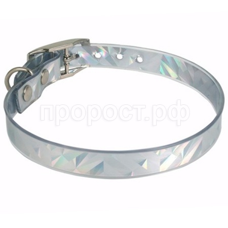 Ошейник синтетик 12мм Серебро 24-28см/51312019/Каскад Ошейник синтетик 12мм Серебро 24-28см/51312019/Каскад