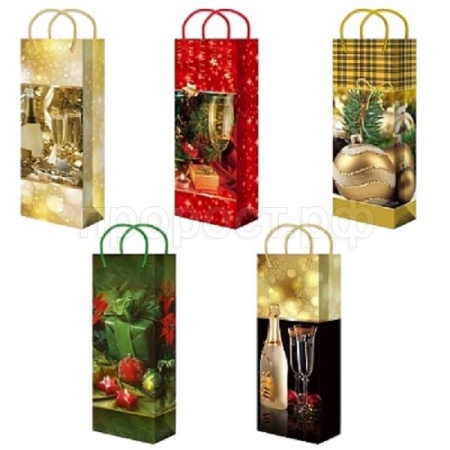 ПБР57890 Пакет подарочный НГ 12*36 микс ламинированный с шнуром /шт/ ПБР57890 Пакет подарочный НГ 12*36 микс ламинированный с шнуром /шт/