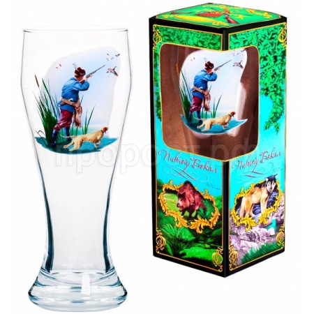 Бокал для пива 500мл Охота в коробке /303-Д