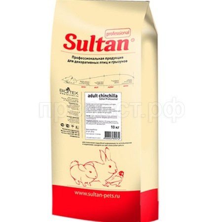 Корм для морс. свинок, кроликов, шиншил Полноценная трапеза Султан 10кг