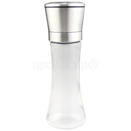 Перцемолка ручная PICCANTE 5,3*19см стекло, нерж.сталь, зерк.полировка/  Перцемолка ручная PICCANTE 5,3*19см стекло, нерж.сталь, зерк.полировка/