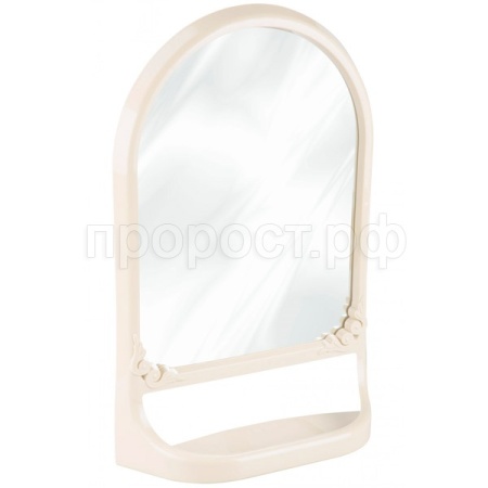 Зеркало с полкой  590х390мм светло бежевый М4516 /4шт/ Альтерн Зеркало с полкой  590х390мм светло бежевый М4516 /4шт/ Альтерн