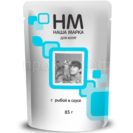 Кошки Наша Марка рыбка д/взр.кошек соус 85гр/26шт/ Кошки Наша Марка рыбка д/взр.кошек соус 85гр/26шт/
