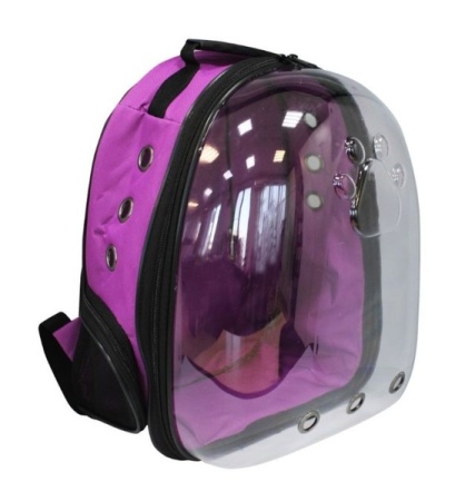 Рюкзак-переноска д/животн.трансформер раскладной 24x30x40см фиолетовый/Рст451ф/ Рюкзак-переноска д/животн.трансформер раскладной 24x30x40см фиолетовый/Рст451ф/