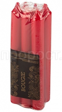 Свечи столовые Simple (6шт) бордо 007887 Свечи столовые Simple (6шт) бордо 007887