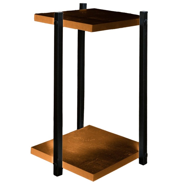 Полка №2 мебельная для цветов ТАКСОНИЯ 2 горш. ЛДСП 23*23*h36см РЗДИ