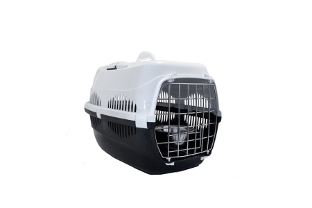 Переноска Спутник №2 ZooM с метал дверцей+наплечный ремень+мис до12кг 33*49*32см сер-бел/4094/ Переноска Спутник №2 ZooM с метал дверцей+наплечный ремень+мис до12кг 33*49*32см сер-бел/4094/