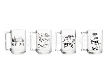 Кружка 320мл "ФИТНЕС"  ЧАЙ И КОФЕ микс LUMINARC Кружка 320мл "ФИТНЕС"  ЧАЙ И КОФЕ микс LUMINARC