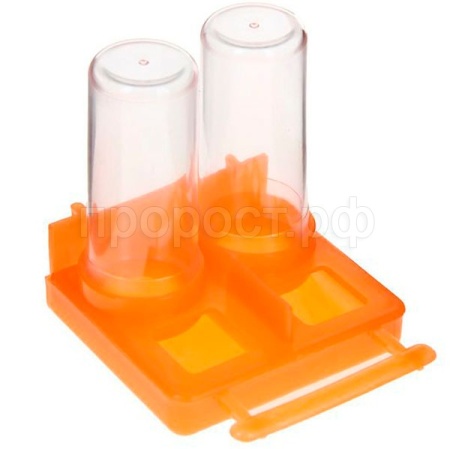 Поилка для птиц двойная малая Бриллиант Поилка для птиц двойная малая Бриллиант