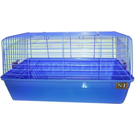 Клетка д/круп.грыз (кролик) N1 ДКкR1 с кормушкой для сена 60*36*32см голубой/4шт/Евро Клетка д/круп.грыз (кролик) N1 ДКкR1 с кормушкой для сена 60*36*32см голубой/4шт/Евро