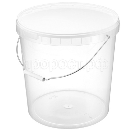 Ведро 21л с крышкой прозрач ручка металл. /16шт/ АУ Ведро 21л с крышкой прозрач ручка металл. /16шт/ АУ