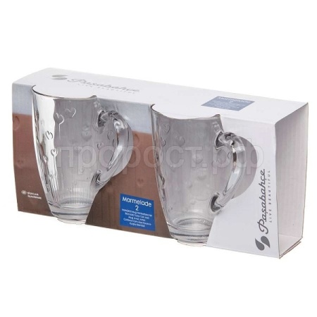 Набор кружек Мармелад 325мл (2шт) 55823B /12шт/Pasabahce  Набор кружек Мармелад 325мл (2шт) 55823B /12шт/Pasabahce