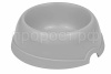 Миска одинарная пластик №2 100мл светло-серый
