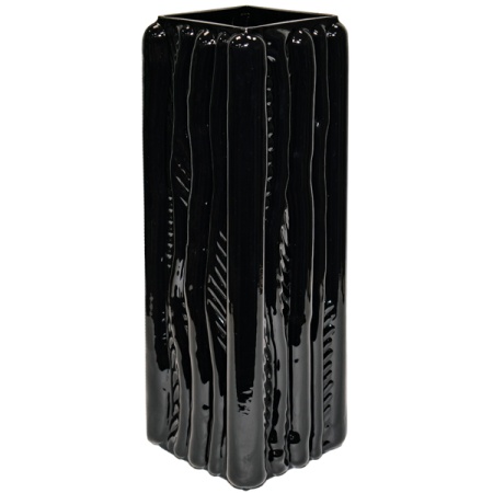 Ваза Квадрат Кора h30 12*12см черн 200/300-22/072985