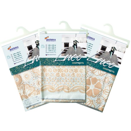 Скатерть столовая 135*180см "Lace" ПВХ 7057-mix  Скатерть столовая 135*180см "Lace" ПВХ 7057-mix