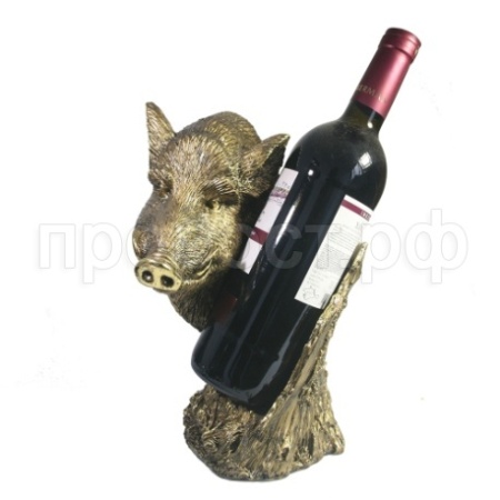 Подставка под бутылку Кабан (золото) L14W22H28см 713997/I128 Подставка под бутылку Кабан (золото) L14W22H28см 713997/I128