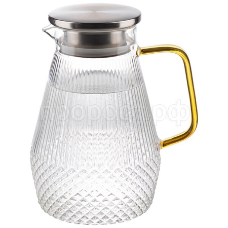 Кувшин 1,6л Aroma рельефного стекла крышка-фильтр 106478 /12шт/Leonord Кувшин 1,6л Aroma рельефного стекла крышка-фильтр 106478 /12шт/Leonord