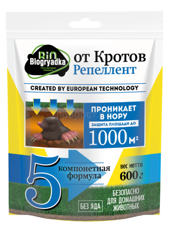 Biogryadka 600гр от кротов репеллент Biogryadka 600гр от кротов репеллент