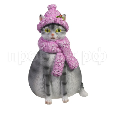 Копилка Кошка Шарлотта (серая) L10W10H14,5 715256/SK140 Копилка Кошка Шарлотта (серая) L10W10H14,5 715256/SK140