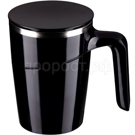 Термокружка-непроливайка 0,470л Magnifik с присоской нерж. сталь черный 106039 /12шт/Leonord  Термокружка-непроливайка 0,470л Magnifik с присоской нерж. сталь черный 106039 /12шт/Leonord