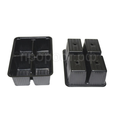 Кассета для рассады на 4 ячейки Кассета для рассады на 4 ячейки