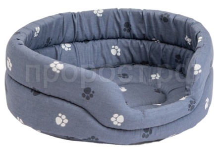 Лежанка овальная стеганая поролоновая хлопок серая 42*33*15см/9141сер Лежанка овальная стеганая поролоновая хлопок серая 42*33*15см/9141сер