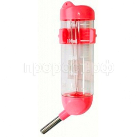 Поилка для грызунов с металлическим носиком на креплении 125мл/Дп1402 Поилка для грызунов с металлическим носиком на креплении 125мл/Дп1402