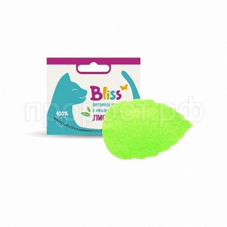 Игрушка для кошек с кошачей мятой Листик Bliss /ЦБ-3074 Игрушка для кошек с кошачей мятой Листик Bliss /ЦБ-3074