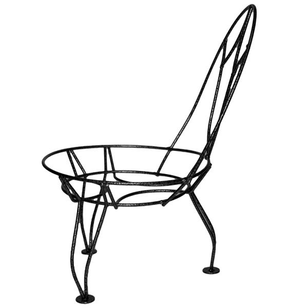 Подставка Настольная РЗДИ Стульчик 1 горшок черный Подставка Настольная РЗДИ Стульчик 1 горшок черный