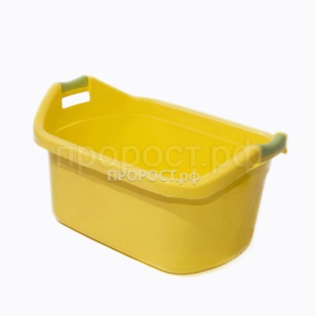 Таз 40л V=46л овальный желтый   Таз 40л V=46л овальный желтый