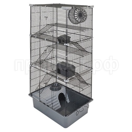 Клетка д/грыз ЭКО 6-х эт РИККИ 42*30*95см разборная серая/43122/Дарэлл Клетка д/грыз ЭКО 6-х эт РИККИ 42*30*95см разборная серая/43122/Дарэлл