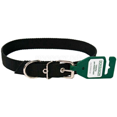 Ошейник 1сл капрон 20мм черный DONBARON Ошейник 1сл капрон 20мм черный DONBARON
