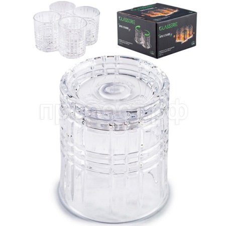 Набор стаканов для виски SPIN N'SWIRL 4шт крутящиеся GL013 Набор стаканов для виски SPIN N'SWIRL 4шт крутящиеся GL013