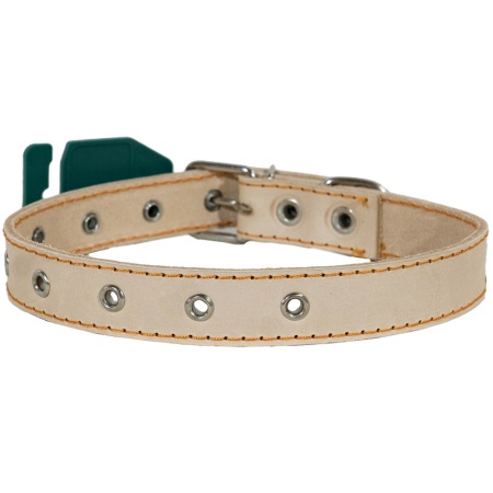 Ошейник кожа белый 1сл 25мм DONBARON Ошейник кожа белый 1сл 25мм DONBARON