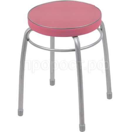 Табурет "Фабрик №1" круг. мягкое сиденье пепельная роза до 150кг   Табурет "Фабрик №1" круг. мягкое сиденье пепельная роза до 150кг