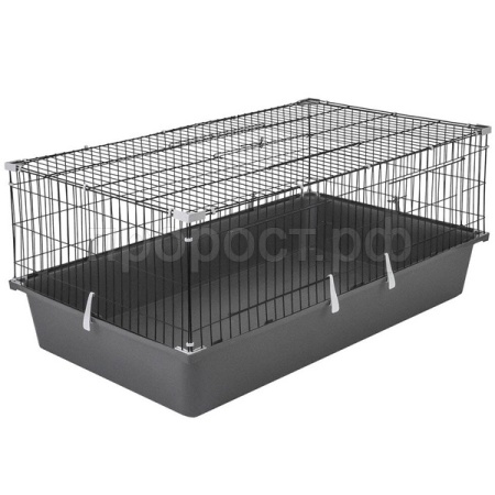 Клетка д/круп. грыз Дарэлл КРОЛИК100-2 2-х эт. складная 98*58*81см сер-черн/44101сер-черн/Дарэлл Клетка д/круп. грыз Дарэлл КРОЛИК100-2 2-х эт. складная 98*58*81см сер-черн/44101сер-черн/Дарэлл