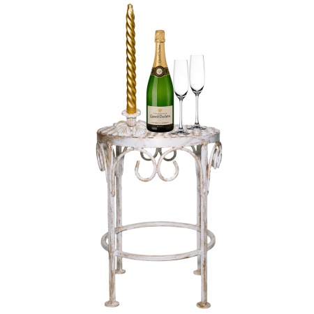 ДЕКОР Подсвечник Ампир бел золото РЗДИ/1шт ДЕКОР Подсвечник Ампир бел золото РЗДИ/1шт