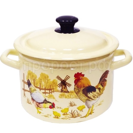 Кастрюля 6л эмаль цил борт слоновая кость Подворье 41804-182/6-У4 /4шт/Керчь   Кастрюля 6л эмаль цил борт слоновая кость Подворье 41804-182/6-У4 /4шт/Керчь