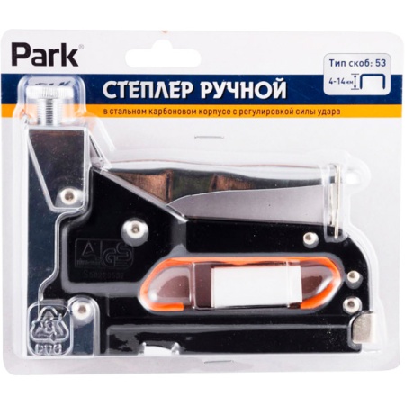 Степлер ручной тип 53 4-14мм карбоновая сталь с регулировкой силы удара/40шт/009172/PARK Степлер ручной тип 53 4-14мм карбоновая сталь с регулировкой силы удара/40шт/009172/PARK