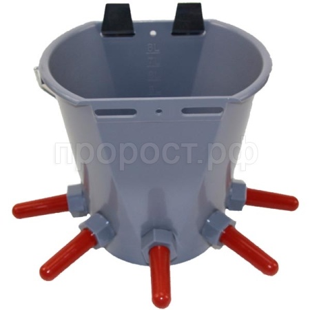Инструмент Ведро д/телят 8л 5 сосок с креплением Инструмент Ведро д/телят 8л 5 сосок с креплением
