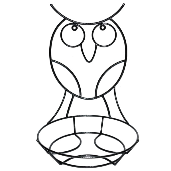 Подставка Настенная РЗДИ Сова 1 горшок черный Подставка Настенная РЗДИ Сова 1 горшок черный